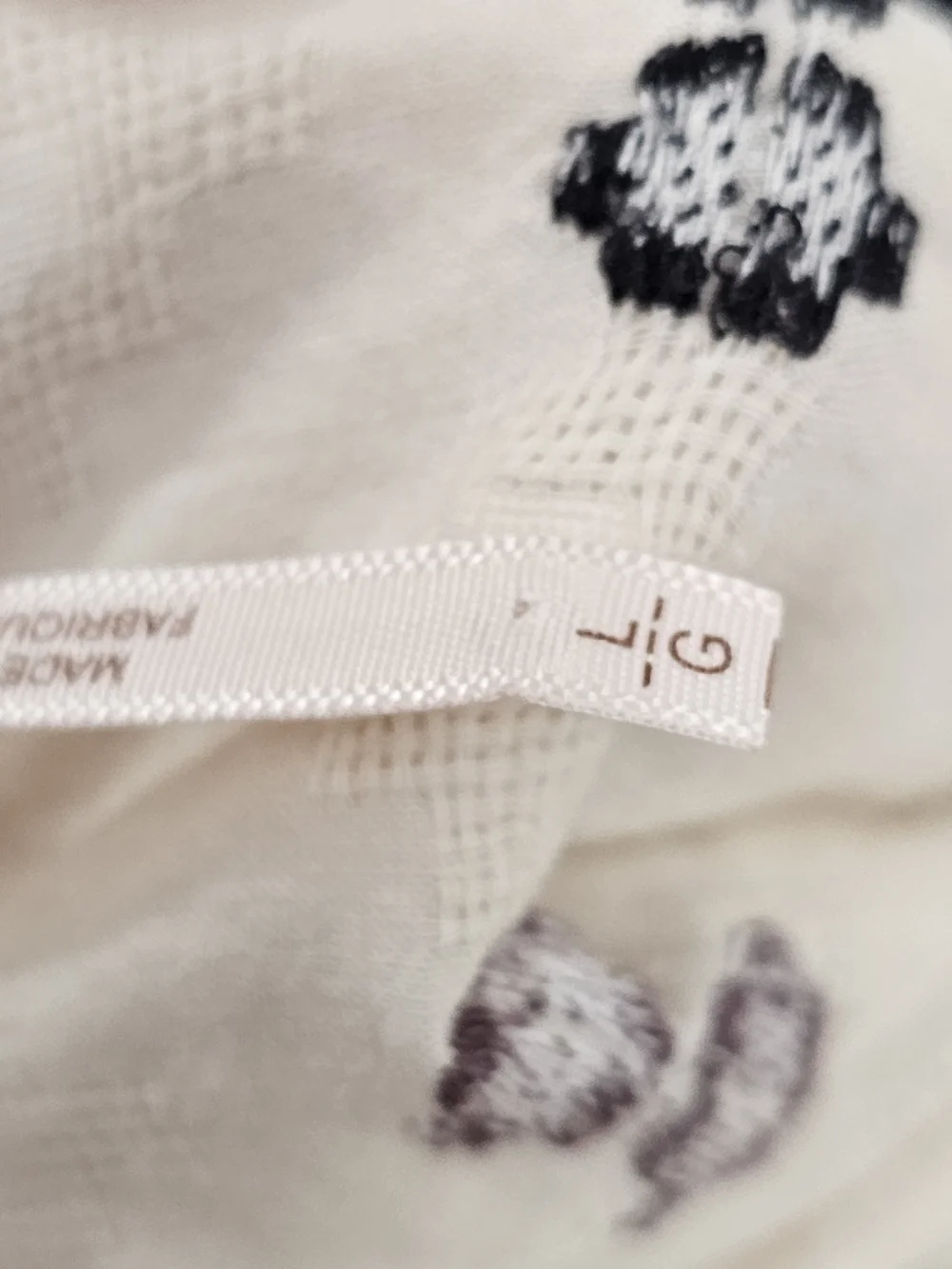 Free People Playa De Ray Cream Embroidered Hooded Pullover with Navy Tassel{Bx26 - Picture 12 of 15